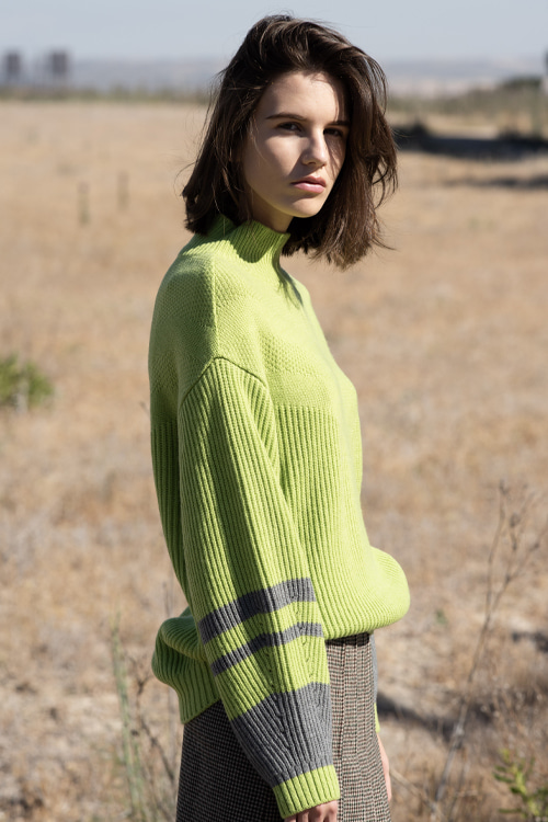 9043 Harold knit (neon green)